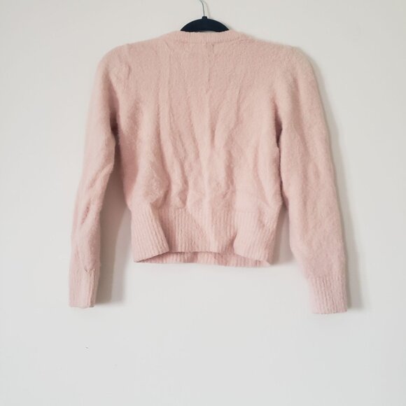 Old Navy Pink Womens Sweater Size S Fuzzy Cozy Fall Feminine Soft Girl Comfy - Picture 2 of 6